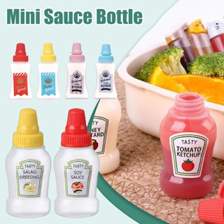 Mini Sauce Bottle, Refillable Ketchup Honey Salad Containers Bottles