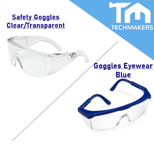 Safety Glass Dust Wind Proof Eye Glasses Safety Goggles Goggle Eyewear Blue/Transparent