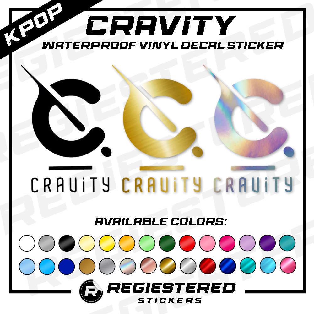 KPOP Cravity Logo Vinyl Decal Sticker Waterproof | Shopee Malaysia