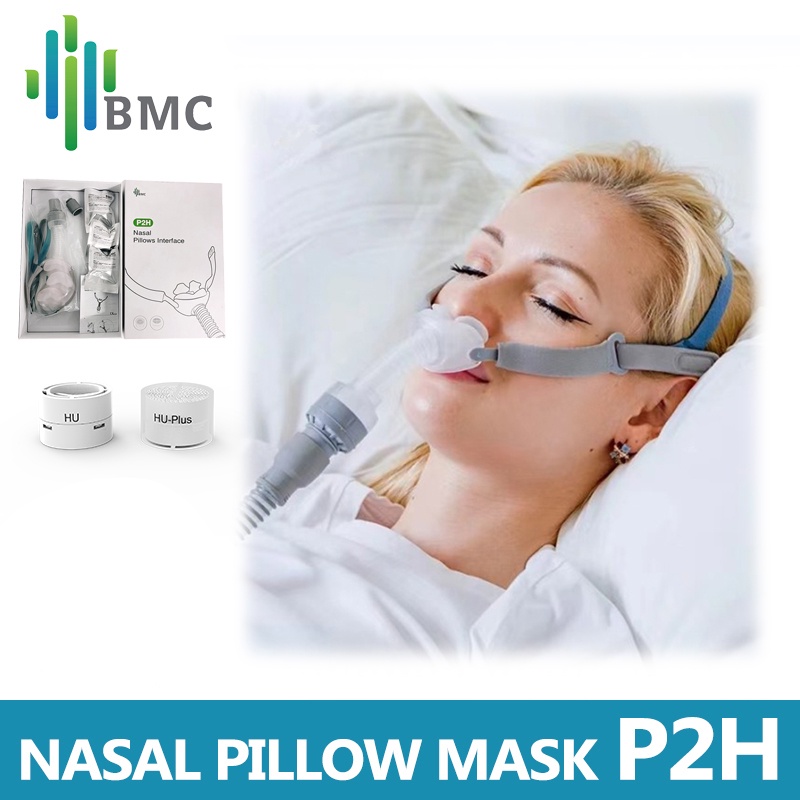 BMC P2H Nasal Pillow CPAP Mask Silicone SML Size All In Medical Sleep ...