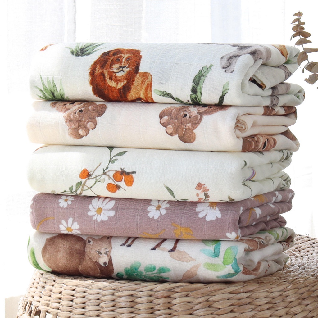 Baby Boy Clothes Organic Baby Swaddle Blanket Soft Plush Bear