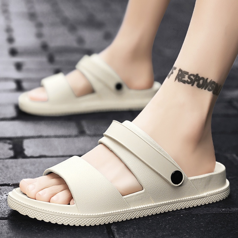 【Ready Stock】Plus Size Summer Men's Sandal Fashion Home Waterproof ...
