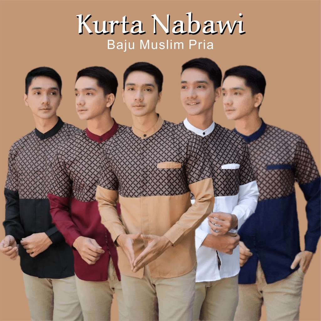 Koko kurta nabawi Shirt Combination Of The Latest batik | Shopee Malaysia