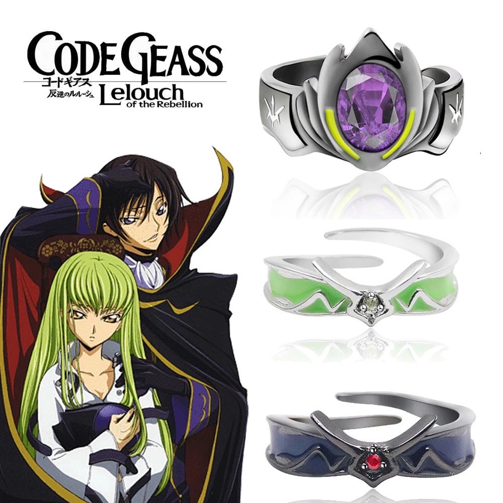 Anime Code Geass Lelouch Of The Rebellion Ring Lelouch Lamperouge Zero Mask Cosplay Unisex 3853