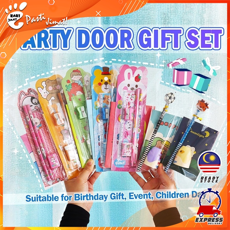Kaki Jimat Fancy Stationery Party Door Gift Set for Birthday School