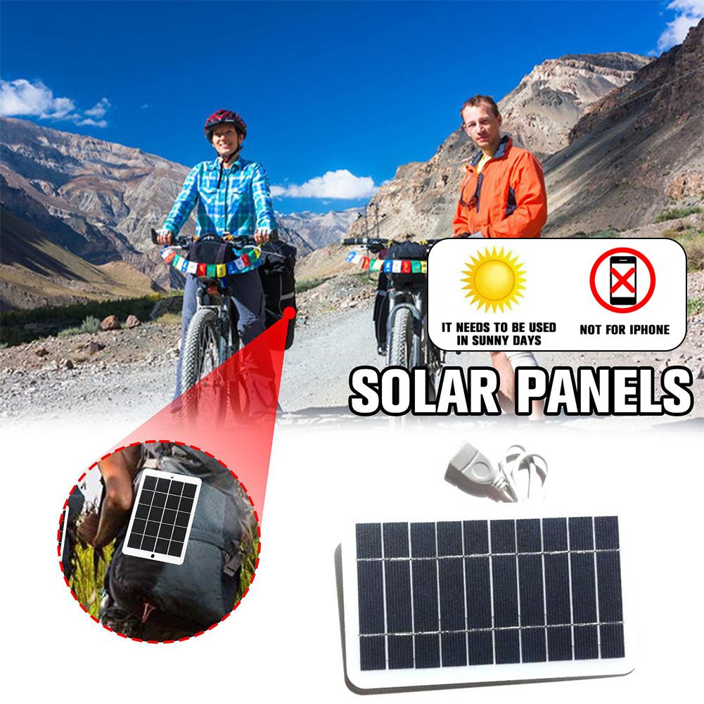 Portable USB Solar Panel Charger 5V 2W 400mA Outdoor Solar Panel Output
