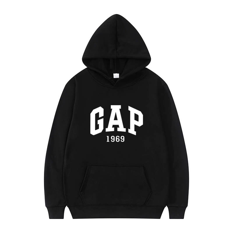 Hoodie for men and women couples HYPE Simple letter print simple atmosphere  Black S