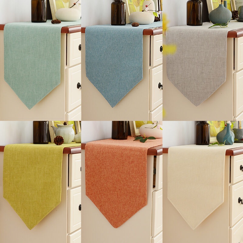 Solid Color Table Runner Modern Minimalist Sino-US-Northern Europe TV ...