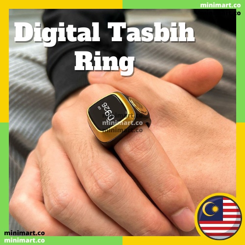 READY! Zikr1 Lite USB Rechargeable Bluetooth Smart Tasbih Digital Ring