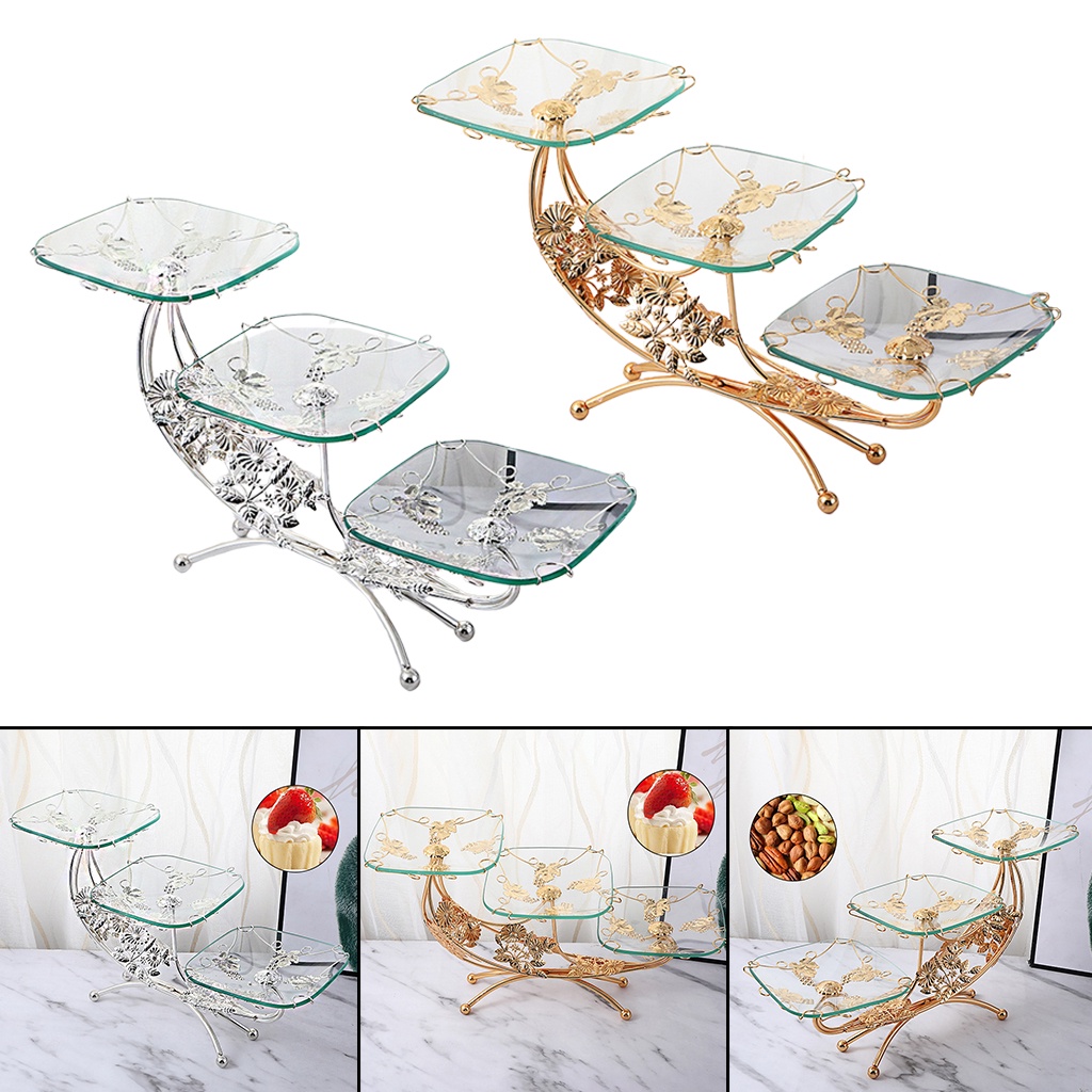 Plat à Fruits Large Glass Fruit Plate Dinner Bowl Salad Plate ‎Colourful Snack Dessert Plate