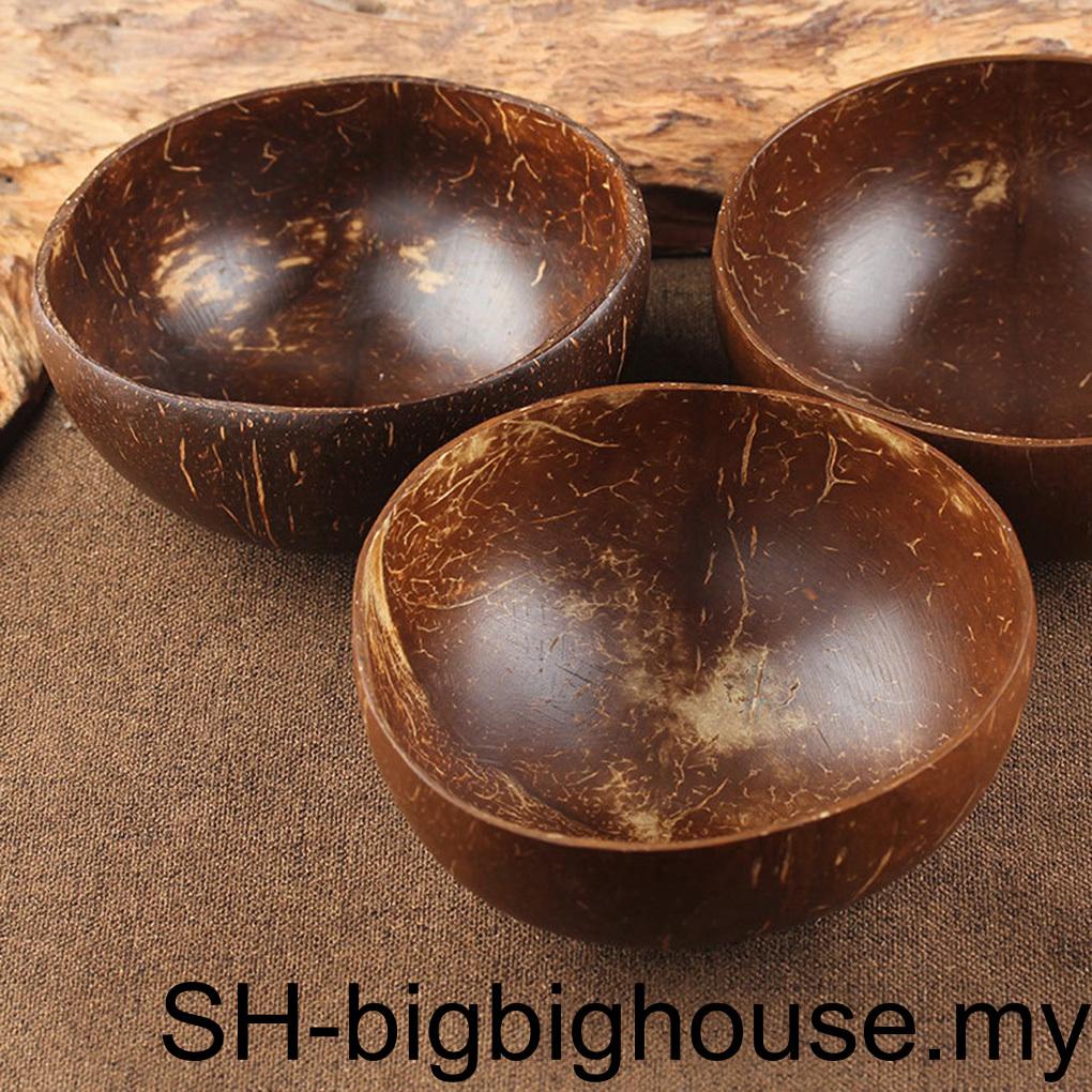 【Biho】 Coconut Shell Bowl Simple Style Home Restaurant Using Tableware ...