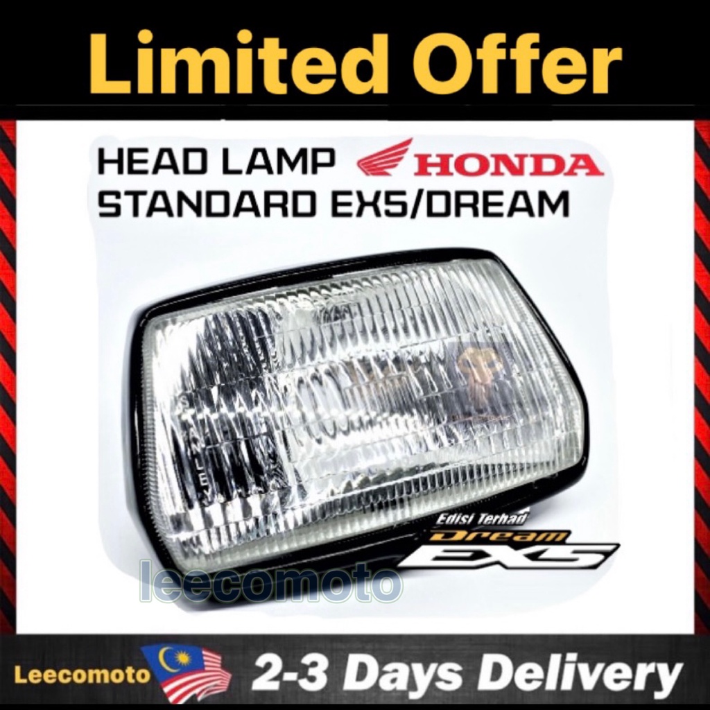 Honda EX5 Dream / EX5 Old HP Hi Power High Power Lama Front Head Lamp Light Headlamp Headlight