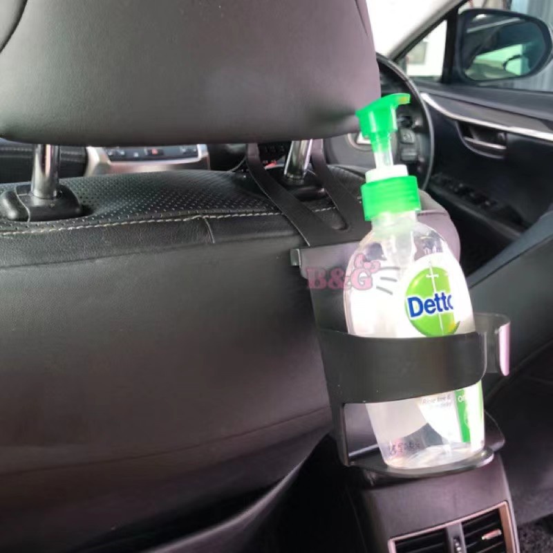 CAR CUP HOLDER Rack Bottle Sanitizer Hanger Drinks Seat Headrest Door Side Beverage