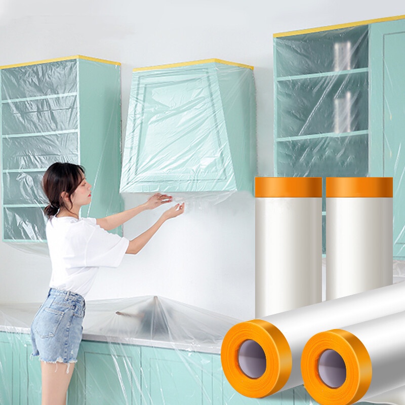 150CM Disposable Furniture Dust Cover Dust Cloth Dust Film with Tape