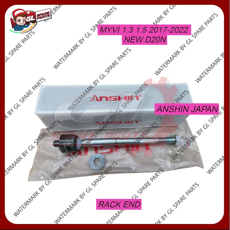 (ANSHIN JAPAN) RACK END PERODUA MYVI 1.3 1.5 2017-2022 NEW D20N (@1PC ...