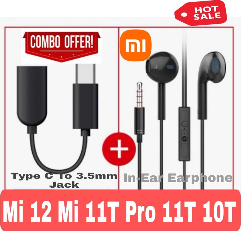 Xiaomi Mi Type-C to 3.5mm Jack Adapter Mi 12 Pro 10T Mi 11 Lite 5G Mi ...