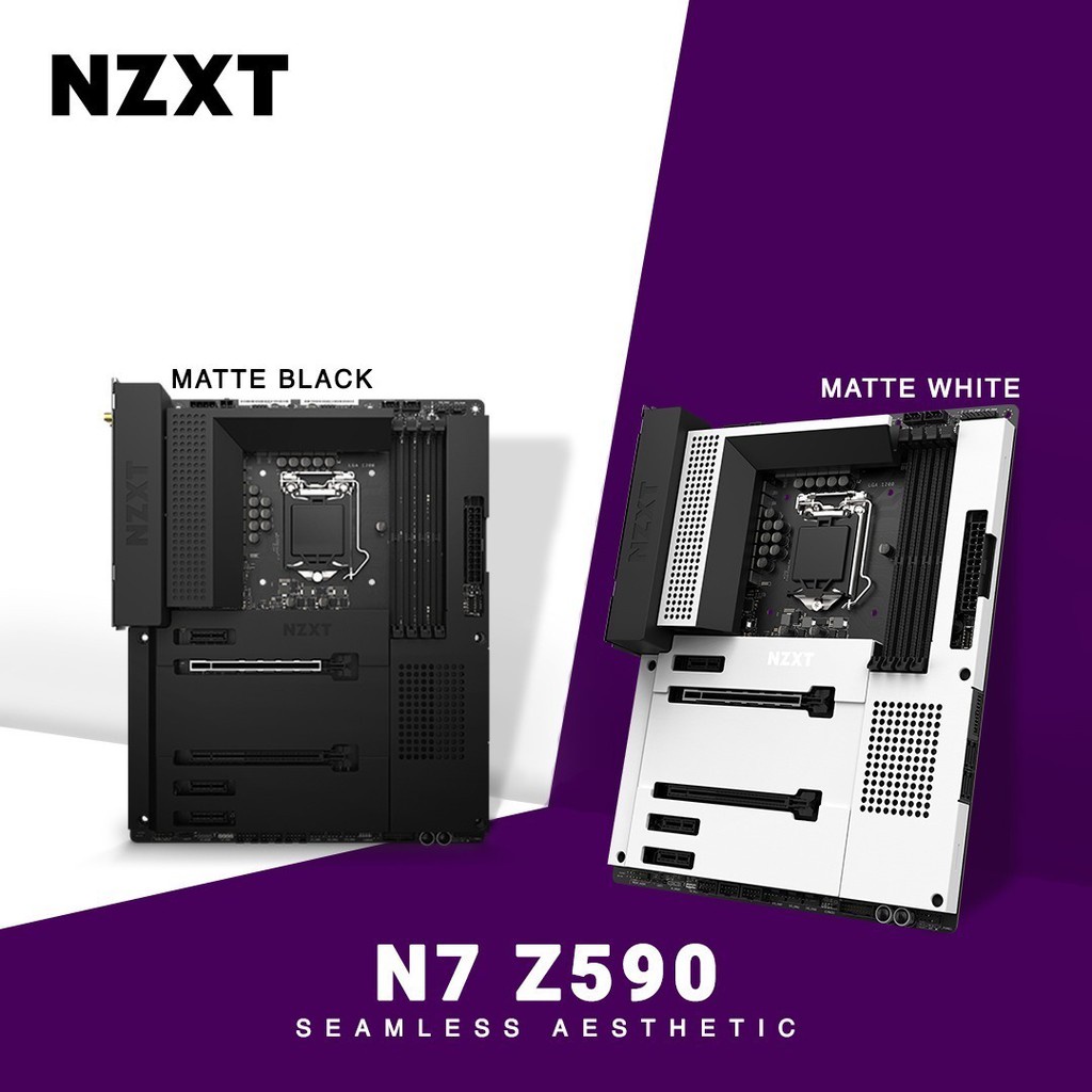 NZXT N Z Black White ATX Intel Motherboard LGA Shopee Malaysia