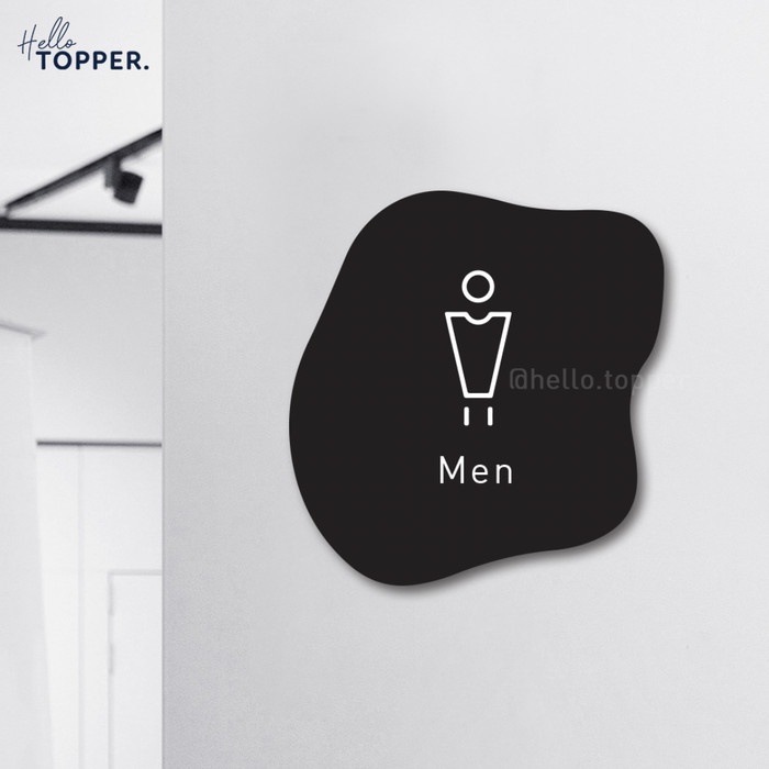 Toilet Men Men Sign Board Acrylic Print Signage Acrylic Instructions ...