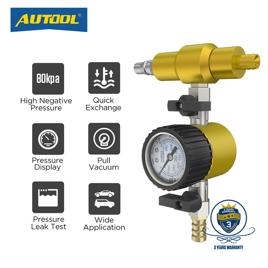 AUTOOL Universal Car Coolant Water Tank Leakage Detector Refill Tool