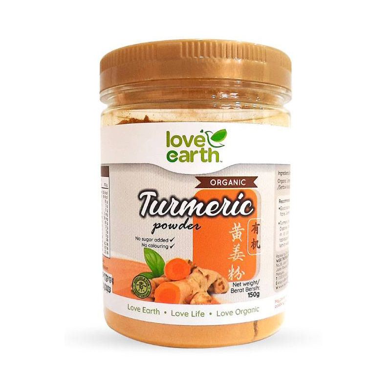 Love Earth Organic Turmeric Powder 150g Shopee Malaysia