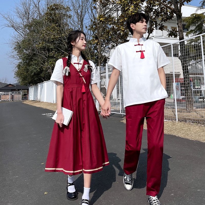 Chinese Style Vintage Couple Wear 2023 Summer New Hanfu jk Uniform ...