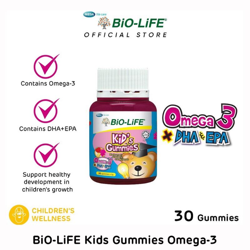BioLIFE kids Gummies (Omega 3) 60g ( expired Date Desember 2023