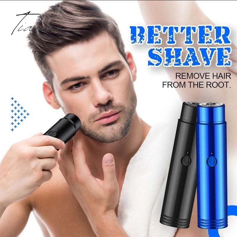 Mini Men's Electric Shaver Travel Razor Car Portable Beard | Shopee ...