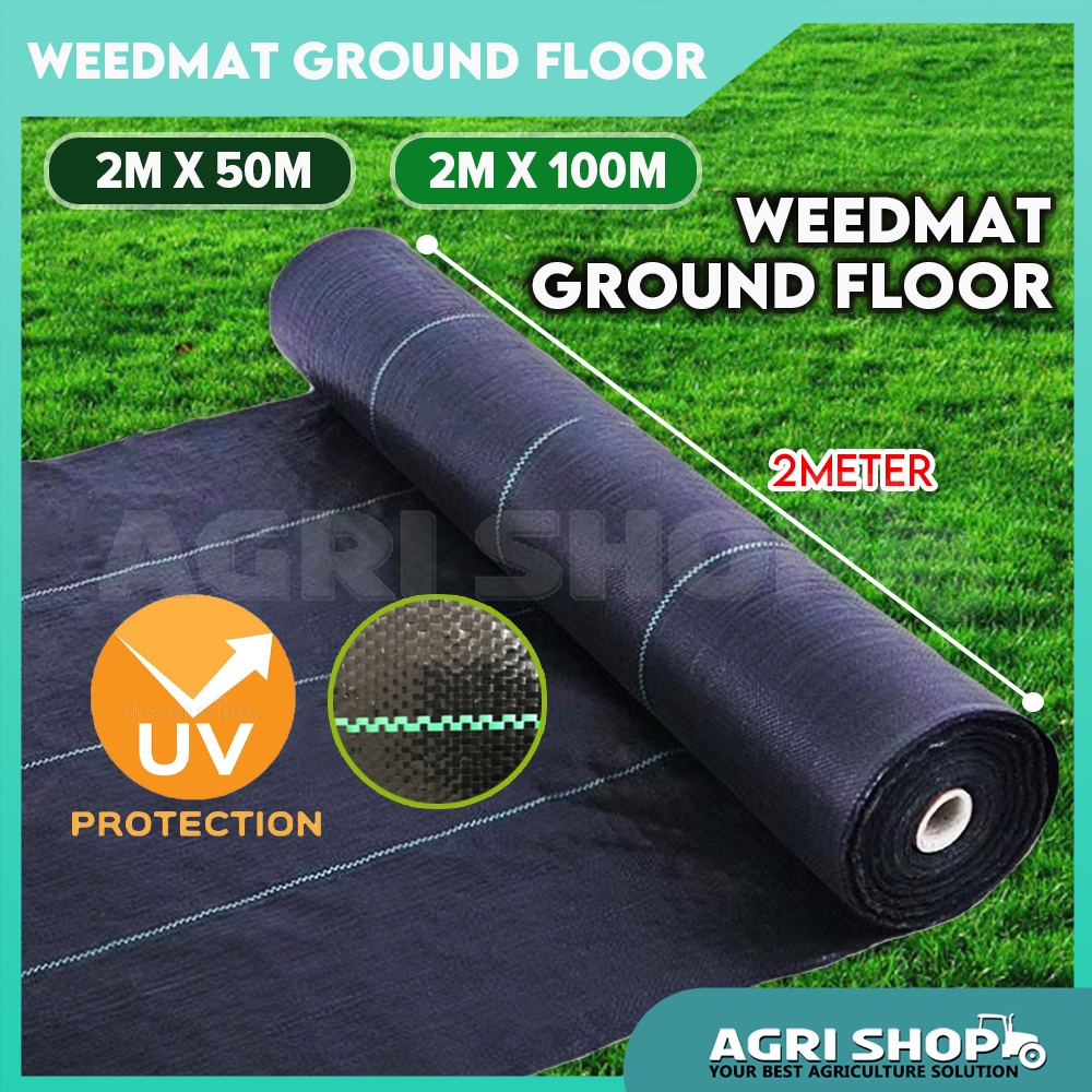 Agrishop 2M X 50M Or 2M X 100M Weedmat Landscape Weed Control Mat Woven ...