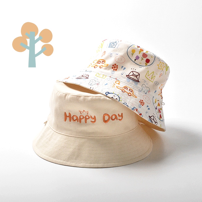 Infant baby girl boy beach hats toddler kids bucket hat adjustable cap clearance