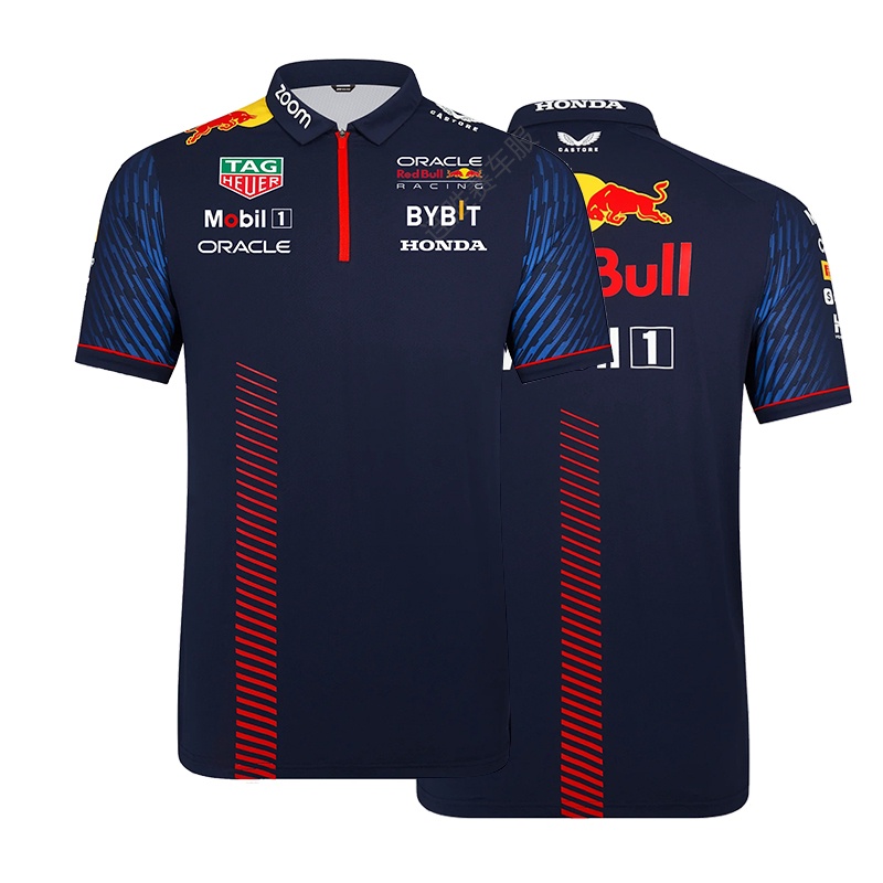 2023 New Product F1 Racing Suit T-Shirt Red Bull Fleet Summer Short ...