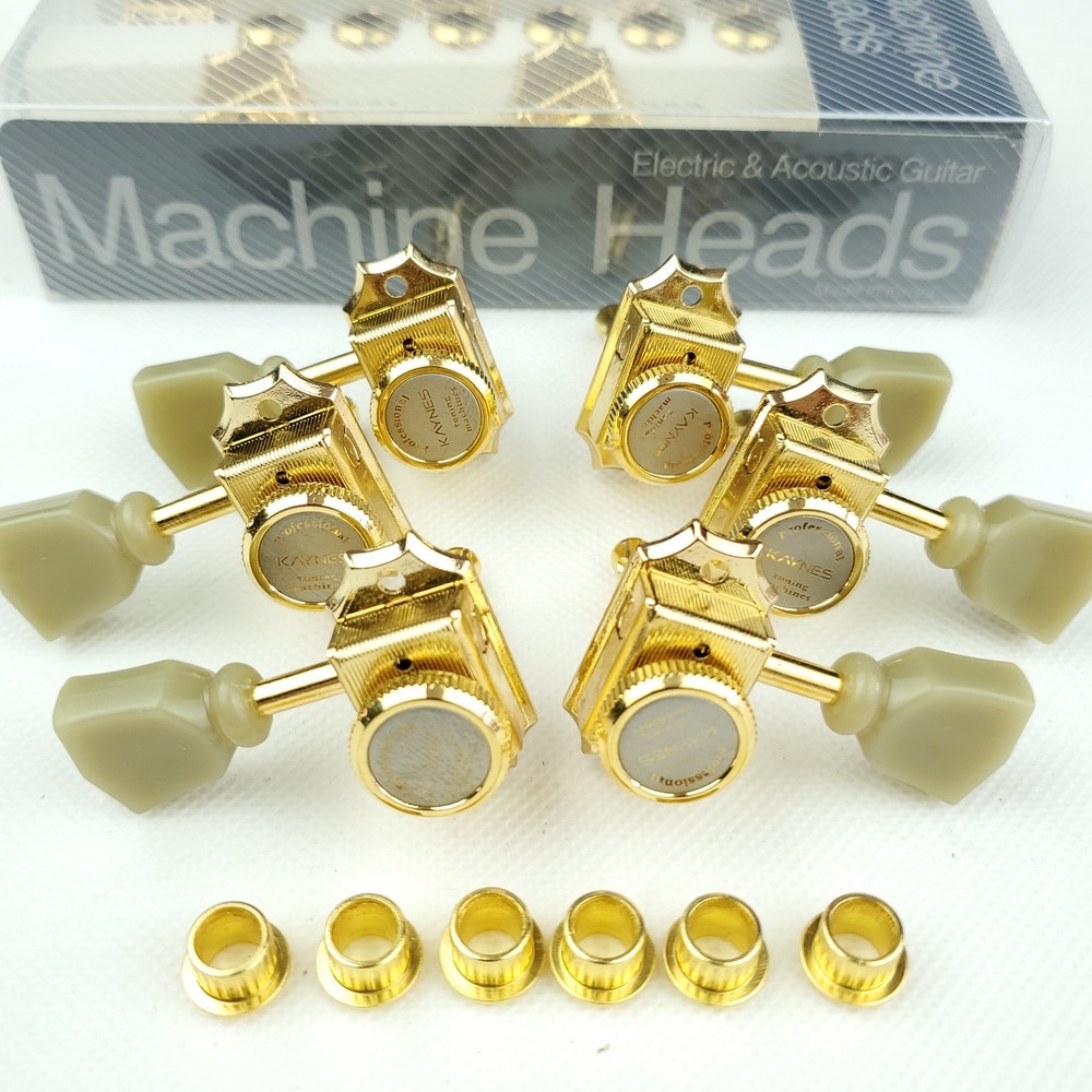 Kaynes 3R3L Vintage Deluxe Locking Electric Guitar Machine Heads Tuners