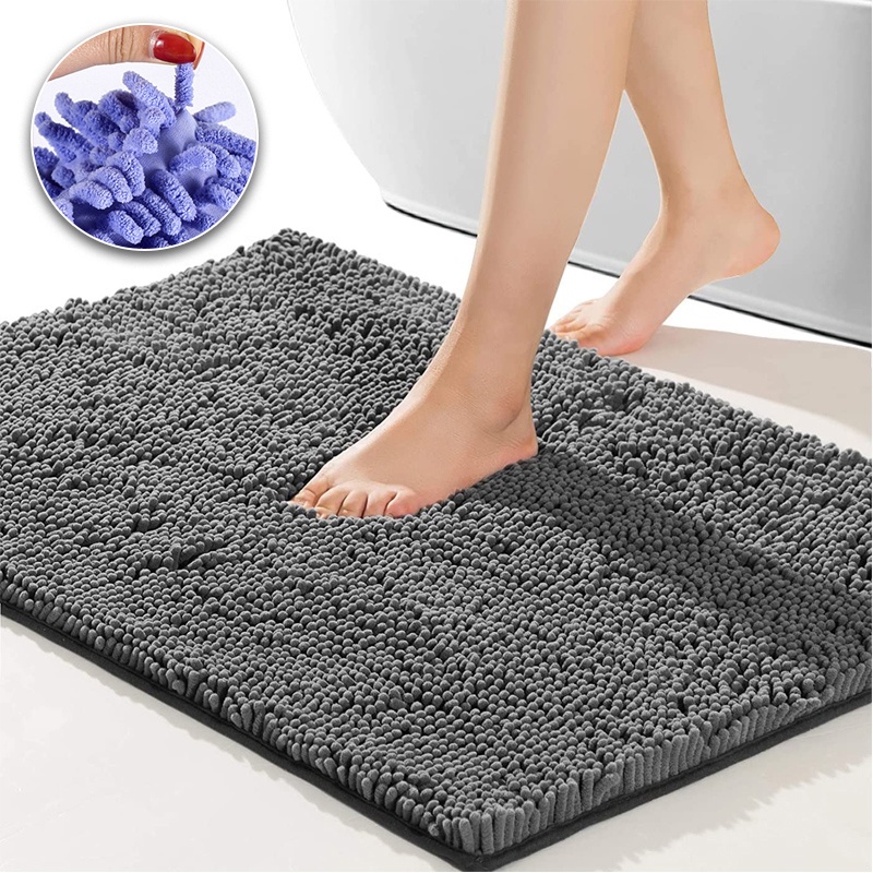 Soft Absorbent Plush Bath Rug Mat, 40*60cm/50*80cm, Microfiber Dries