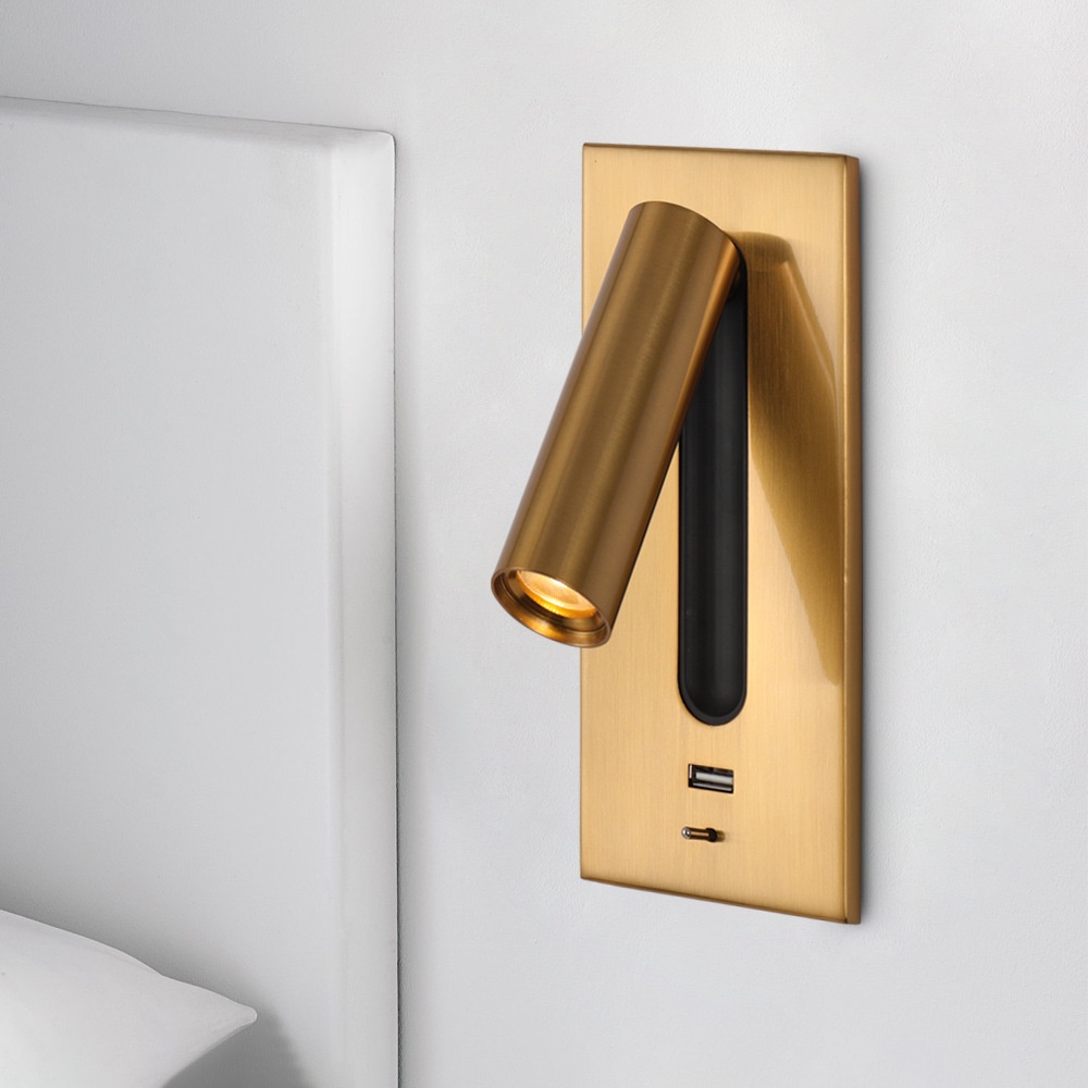 Modern Minimalist Indoor Wall Lamp Rechargeable Hotel Bedside Lamp