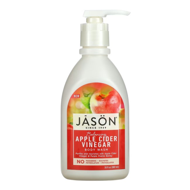 JASON Natural Body Wash & Shower Gel, Apple Cider Vinegar, 30 Oz