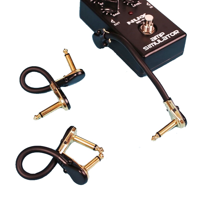 Guitar Patch Cables Right Angle 15/30CM 1/4 Guitar Cable for Guitar