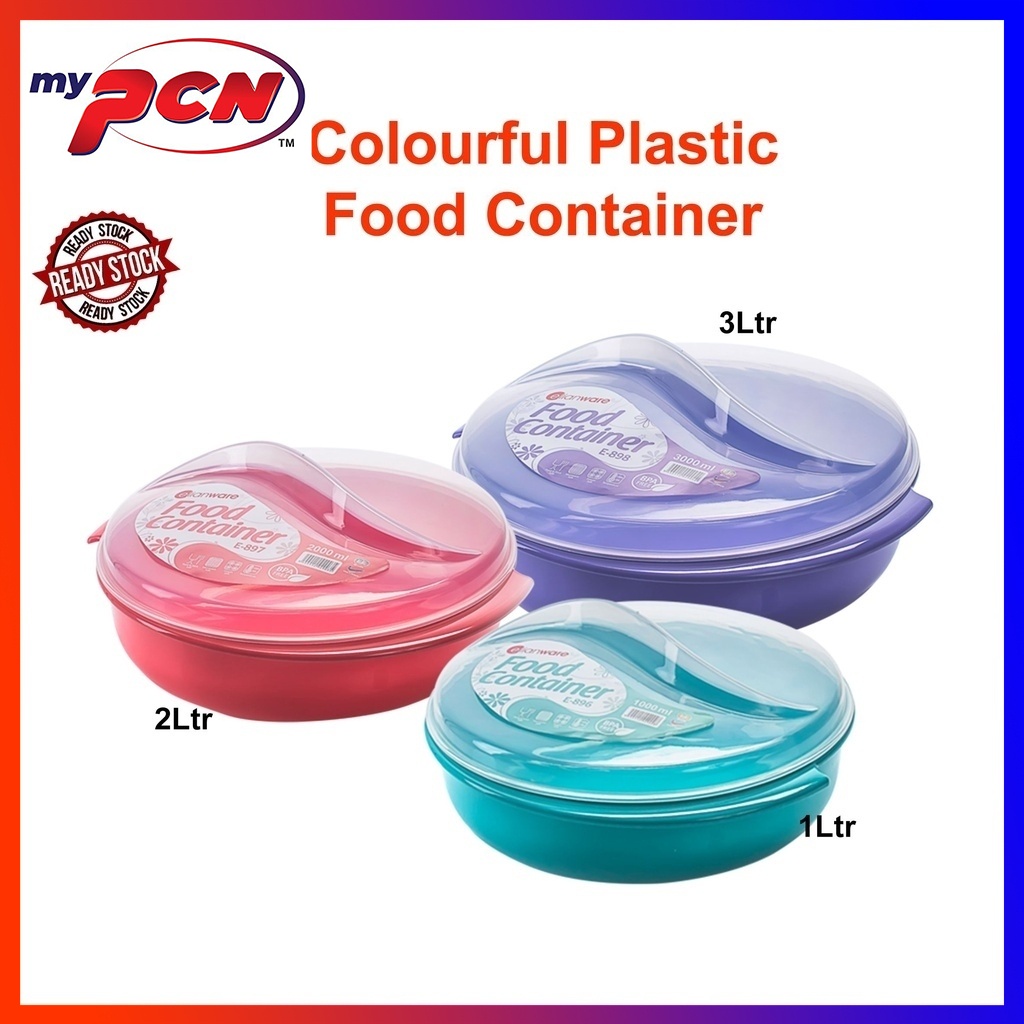 PCN [Elian]Good Quality Colourful Plastic Food Container/ Raya Food ...