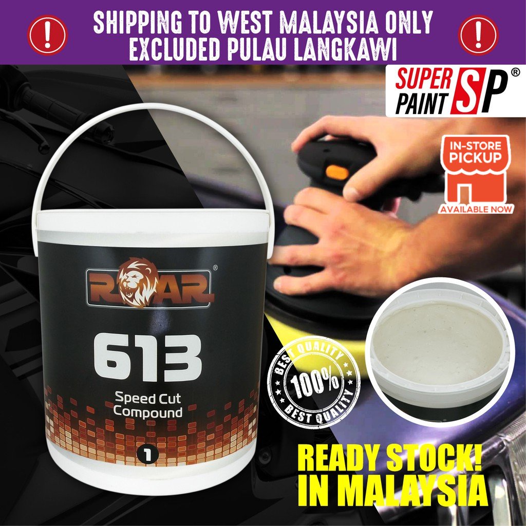Roar 613 [ Speed Cut Compound ] 3kg Standard Rubbing Compound Polishing ...