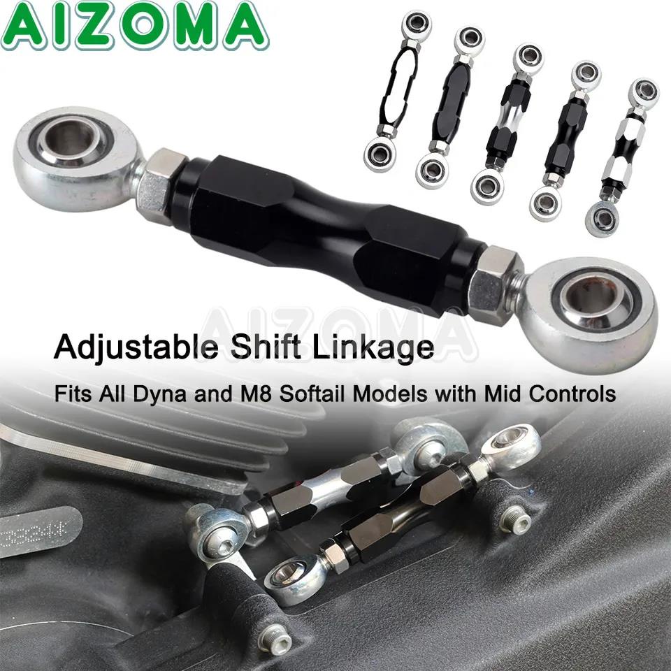 MidControl Adjustable Gear Shift Rod Linkage Parts Rearset For Harley