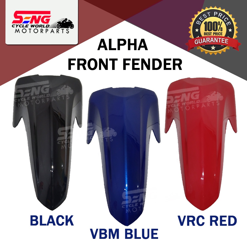 WAVE ALPHA FRONT FENDER-BLACK / VBM BLUE / VRC RED | Shopee Malaysia