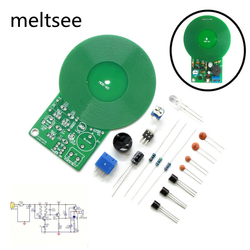 JGD DIY Kit Metal Detector Kit Electronic Kit DC 3V-5V 60mm Non-contact ...