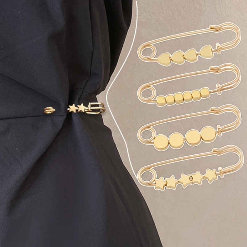 Jeans Tight Waist Brooch Pin Adjustable Waist Tighting Pin Needle Alloy