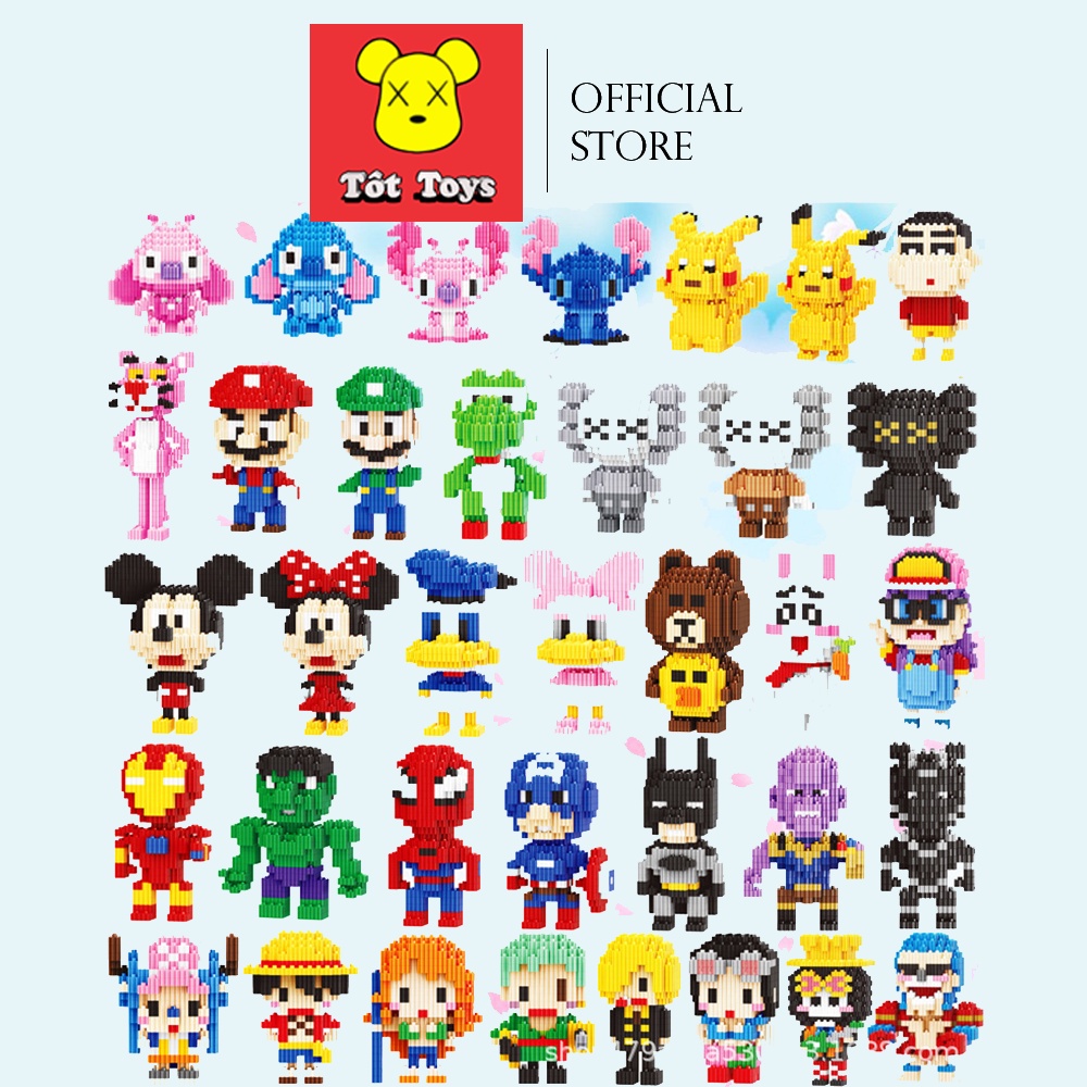 Cute Cartoon Character Assembled Model Toy For Baby le go mini One ...