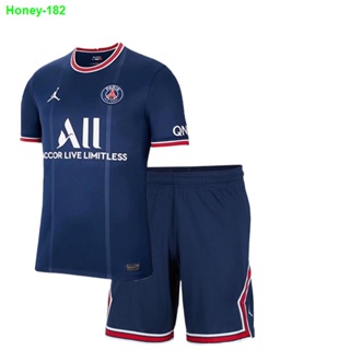 2021/22 PSG Home Lionel Paris Saint Germain Team Jersey MESSI PSG No.30  Sportswear Soccer Football T-shirt White XXL 