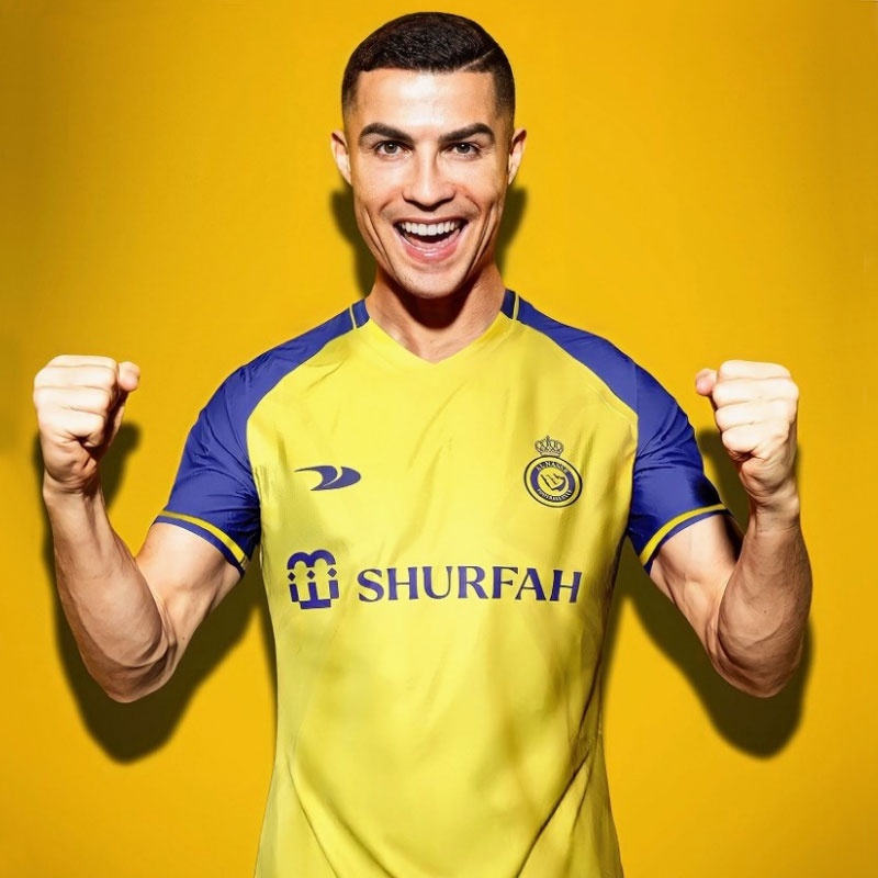 Player Version 2022/23 Al-Nassr Jersey FC Home CR7 Jersey Men's ...