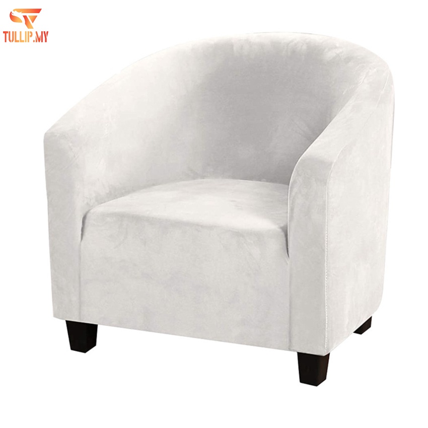 Tub Chair Covers for Armchairs,Tub Sofa Slipcover Velvet Fabric Club Chair Slipcover Stretch