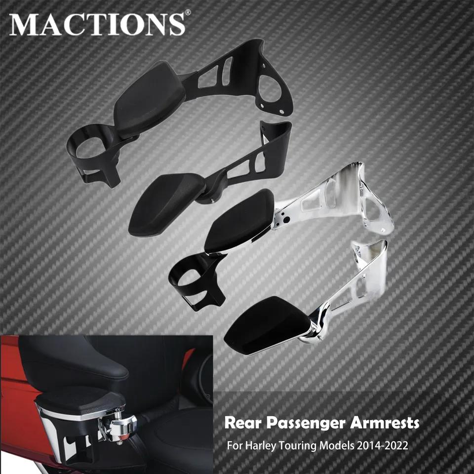 HCmotorku Ensemble De Planchers De Moto - Repose-pieds Avant Et Arrière Pour Harley Touring Road Glide Electra Glide Street Glide Softail Dyna (Chrome