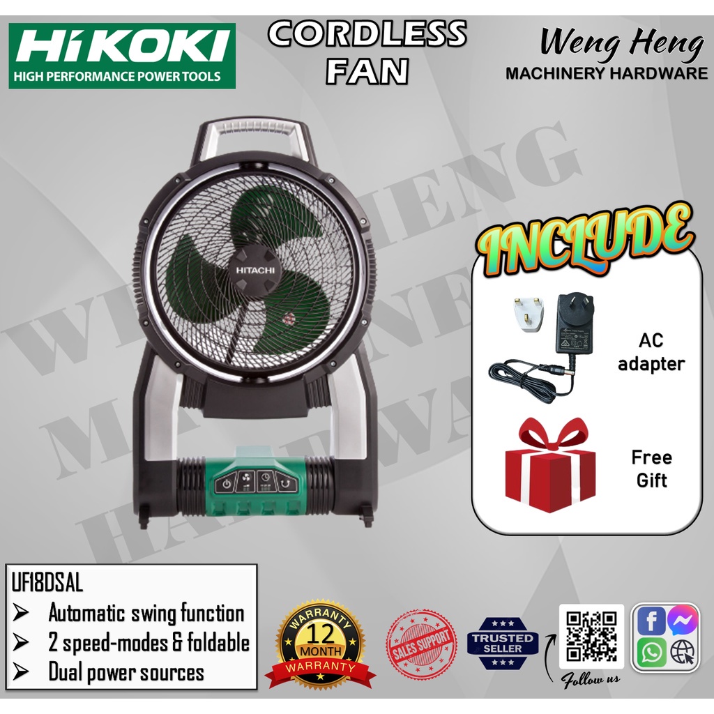 Hitachi cordless fan sale