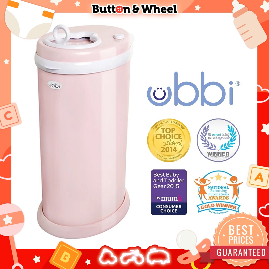 Ubbi Diaper Pail (Blush Pink) Shopee Malaysia