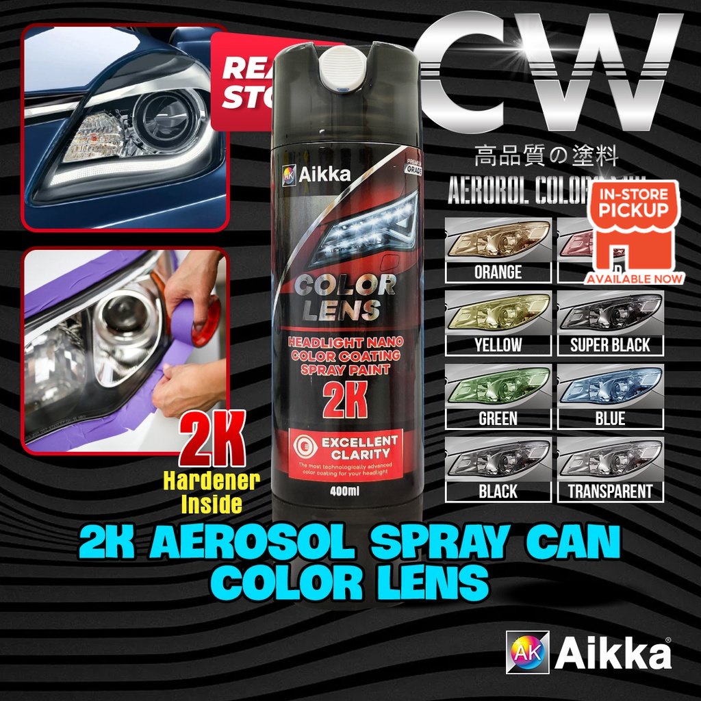 Aikka Original 2K Color Lens Headlight Nano Colour Coating Headlamp DIY ...