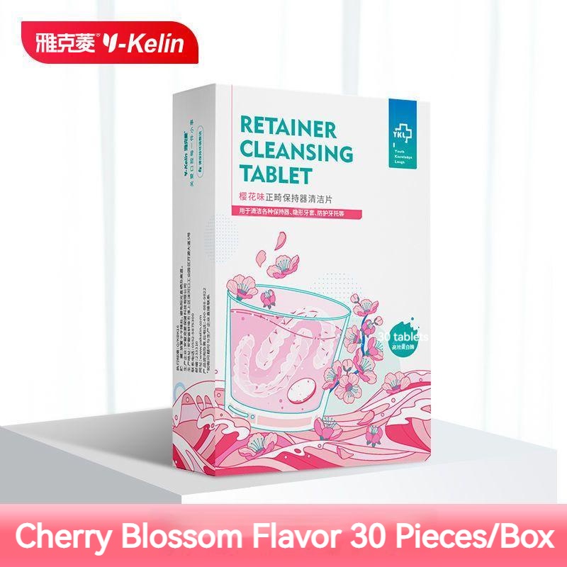 [Cherry Blossom] YKelin Retainer Cleansing Tablet 30pcs Denture